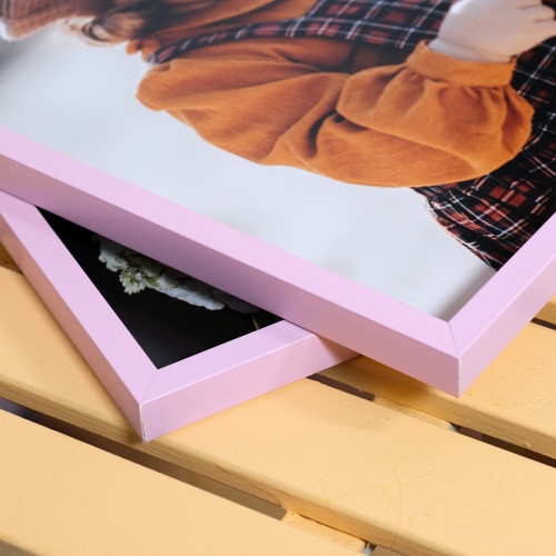 2 Adet 30x40 Fotoğraflı Yapışan Çerçeve Pembe 2 Adet 30x40 Fotoğraflı Yapışan Çerçeve Pembe